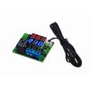 LM YN DC 12V Digital Thermostat Module -58℉ to 257℉ Fahrenheit Temp Display Temperature Controller Board with 20A Relay Waterproof Sensor Probe Dual LED Display Red Blue