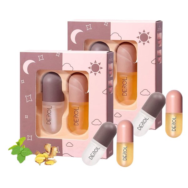 TTYRBF 4Pcs Lip Plumper Set,Lip Plumper,Natural Lip Plumper kit,Day and Night Lip Plumper