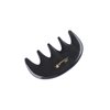 Breezelike Wide Tooth Hair Comb - No Static Mini Pocket Comb for Massage - Natural Black Buffalo Horn Comb