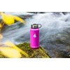 HYDRO CELL Stainless Steel Insulated Water Bottle with Straw - For Cold & Hot Drinks - Metal Vacuum Flask with Screw Cap and Modern Leakproof Sport Thermos for Kids & Adults (Fuchsia 32oz)