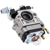 FitBest WYK-74 Carburetor with Fuel Line Kit Spark Plug for Husqvarna 145BT Kawasaki TE45DX Walbro WYK-74 WYK-74-1 Backpack Leaf Blower