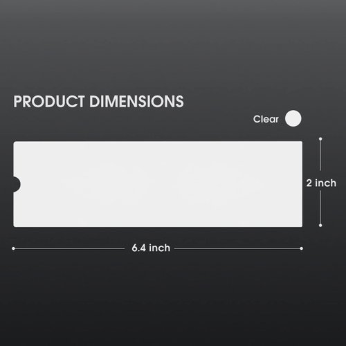 INKin Tattoo Machine Covers - 200pcs (2 inch X 6.4 inch) Disposable Tattoo Pen Machine Bags Cartridge Machine Sleeves for Wireless Battery Tattoo Pen Machine（Clear ）