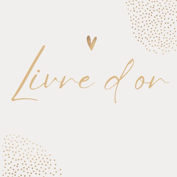 Livre d'or: 100 pages, couverture rigide, format carré (21,6 x 21,6 cm), papier de haute qualité ligné. Pour mariage, anniversaire, baby shower, retraite. (French Edition)