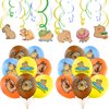 Capybara Birthday Party Supplies, Capybara Theme Party Decorations Includes Capybara Birthday Banner, Cake Topper, Cupcake Toppers, Balloons