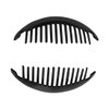 6.5 Inch Interlocking Banana Hair Clip - Set of 3 - Black