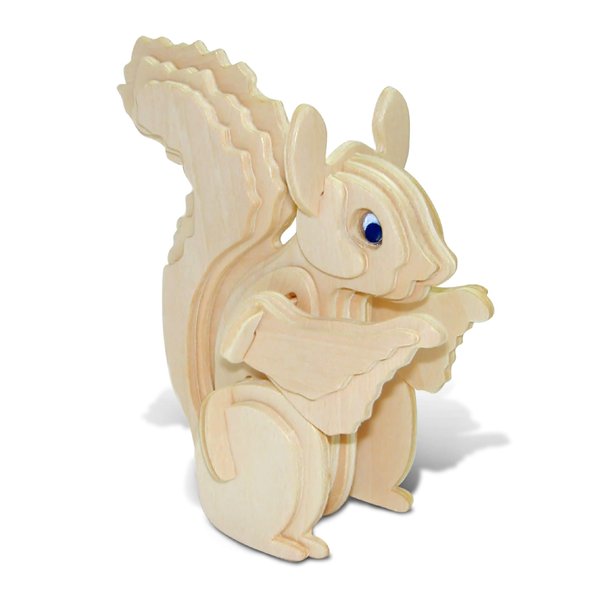 Puzzled 1091 Squirrel 3D Wooden Puzzle