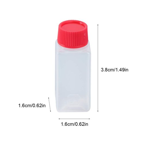 Happyyami 100pcs Disposable Seasoning Containers Food-grade Plastic Condiment Bottles for Sauces Vinegar and More Lightweight Portable Easy to Use for Home and Takeaway