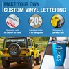 Vinyl Lettering (50 Colors + 30 Fonts + 30 Sizes) - Custom Decal - Custom Vinyl Lettering, Custom Window Decal - Custom Car Decal - Custom Stickers, Custom Vinyl Decal