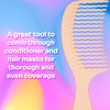 Wet Brush Go Green Coconut Oil Infused Treatment Comb - Wide Tooth Hair Detangler with WaveTooth Design that Gently and Glides Through Tangles - No Split Ends and No Damage