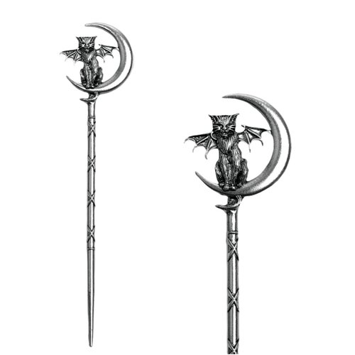 LANGHONG 2PCS Retro Viking Hair Sticks For Women Double Dragon Hair Accessories Hair Styling Pins (QHZC)