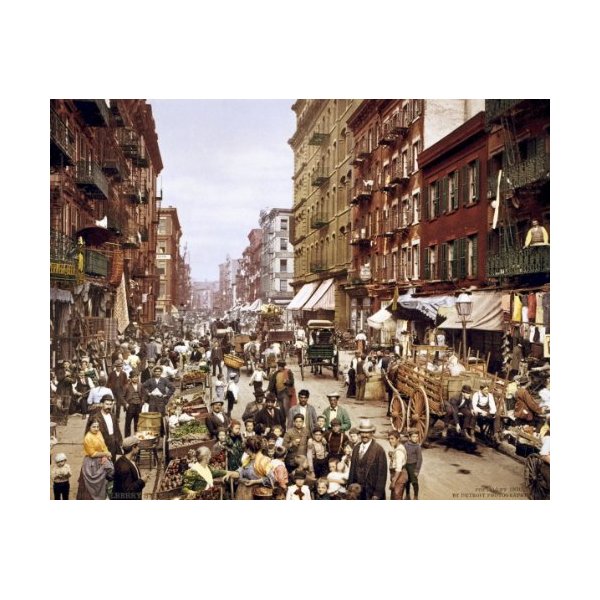 New 8x10 Photo: Mulberry Street in New York City, 1900
