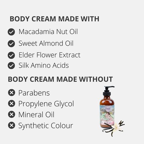 Barefoot Venus Macadamia Nut Oil and Almond Oil Body Cream 225 ML / 8 Oz (Vanilla Effect)