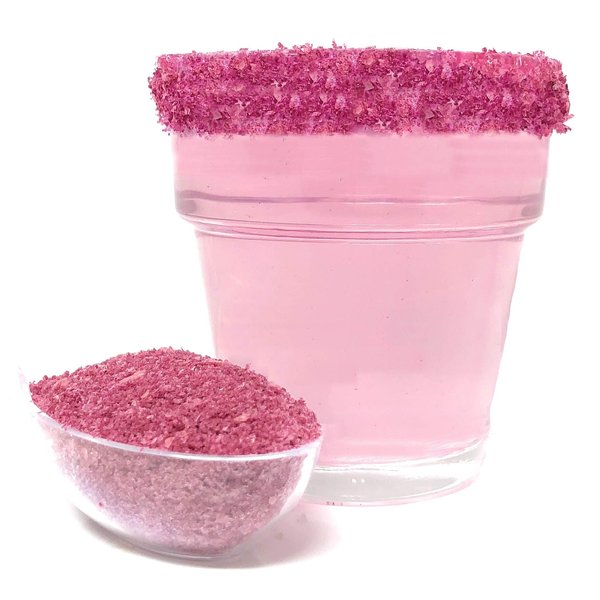 Snowy River Pink Cocktail Salt - Naturally Colored Margarita Salt, Margarita Rimmer, Beverage Rimmer, Cocktail Rimming Salt, Decorative Salt, Kosher (8oz Bag)