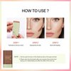 3 PCS Contour Stick, Cream Highlighter & Bronzer & Blush Shades, Multi-Use Makeup Tinted Solid Moisturizer Stick for Cheeks, Waterproof Natural Face Makeup Contouring