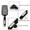 MOODKEY 2PCS Curved Vented Hair Brush Boar Bristle Hair Brushes Paddle Detangling Brush Professional Styling Hairbrushes Detangler for Women/Men/Kids Wet Dry Thick Curly Straight Hair (Gold+Black)