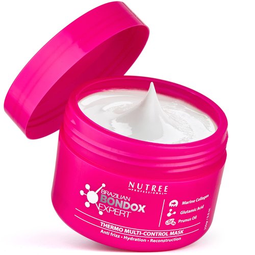 BRAZILIAN BONDOX HAIR TREATMENT 8.8 oz Hair Mask for All Hair Types | Formaldehyde-Free Cruelty-Free | Results for up to 1-3 months | Almond Oil Hair Repair Moisturizer Thermal Mask