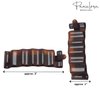 Parcelona French Crinkled Shell Brown Small Metal Free Celluloid Acetate Hair Clip Barrette