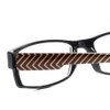 Calabria 762 51 mm Neck Hanging Reading Glasses Black & Orange Stripe +4.00