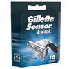 Gillette Sensor Excel Razor Blades for Men Pack of 10 Blades