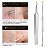 7-Piece Blackhead Remover Kit - Pimple Comedone Extractor Tool set for Facial Acne and Treatment for Blemish, Whitehead Popping, Zit Removing for Risk Free Nose Face Skin with Metal Case