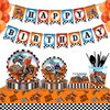 Dirt Bike Birthday Party Decorations Tablecloths Motorcycle Table Covers Dirt Bike Theme Table Covers Checkered Racing Baby Shower Party Favor Party Supplies(2 Pieces)
