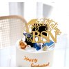Ferburitar Congratulations BSN Cake Topper, Congrats Nurse/RN Cake Decor, 2025 Nursing School Grad Graduation Party Decorations Supplies, Gold Glitter