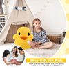 Leyndo 2 Pcs Giant Plush Yellow Duck Huggable Stuffed Animal Toy Soft Duck Stuffed Animals Plush Pillow Animal Dolls for Boys Girls Birthday Gift Party Sofa Decoration Bedroom (11.8 Inch)…