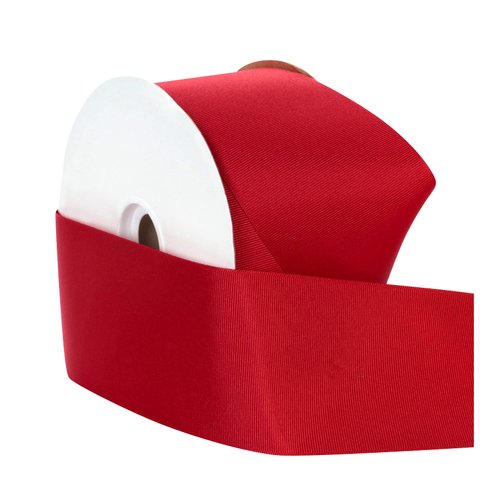 Berwick Offray 3" Grosgrain Ribbon, Red, 50 Yards