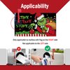 FBCOO Christmas Stink Stank Stunk Welcome Mailbox Cover Magnetic Standard Size 21" x 19", Xmas Gift Black Decorative Post Letter Box Wrap Decor, Funny Holiday Garden Yard Outdoor Decoration