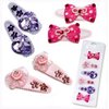 Pecoware Girls Fancy Hair Barrettes, Pink/Purple