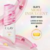 Olay Indulgent Moisture Body Wash for Women, Infused with Vitamin B3, 24hr Moisture, Notes of Rose and Cherry Creme Scent, 20 fl oz