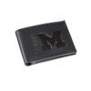 Team Sports America NCAA Michigan Wolverines Black Wallet | Bi-Fold | Officially Licensed Stamped Logo | Made of Leather | Money and Card Organizer | Gift Box Included