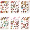 12 Sheets Mushroom Temporary Tattoos for Kids, Mushroom Birthday Party Supplies Decorations Party Favors for Boys Kids Girls Cute Face Fake Tattoos Stickers Party Gifts Game Classroom Rewards