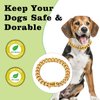 Stainless Steel Silver Gold Dog Collars with Safety Buckle Lock,18K Cuban Link Chain Training Collar,15MM Strong Dog Necklace Heavy Duty Chew Proof for Small Medium Large Dog