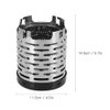 Lixada Outdoor Heater, Outdoor Portable Gases Heater Cover, Warmer Stoves Heating Cover, 4.5 5.7in (D H), Stainless Steel + Iron