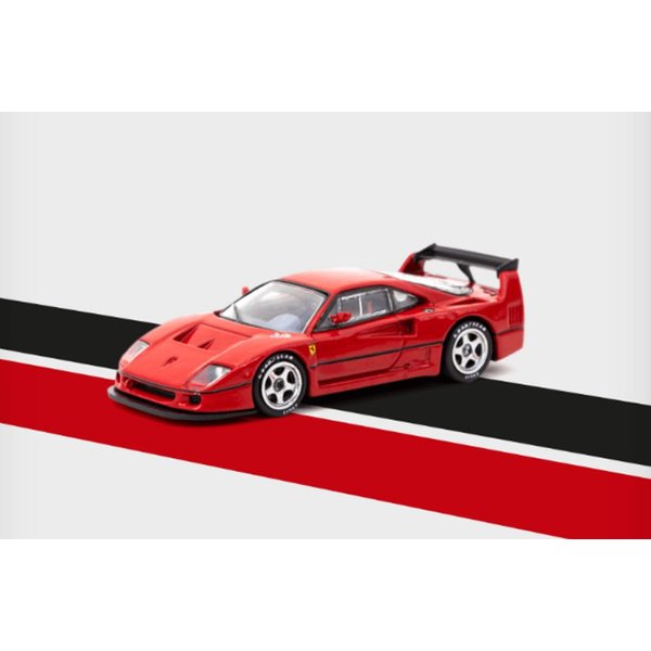1:64 Diecast Model Car Compatible with Ferrari F40 LM Red Road64 Series 1/64 by Tarmac Works T64R-075-RE