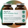 AlgaeCal - Bone Builder Pack for Bone Density Increase, Clinically Supported Plant Based Calcium Supplement & Strontium, Vitamins K2 (100mg), D3 (1600 IU), Magnesium & 16 nutrients for Bone Health