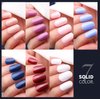 Teenitor Short Press on Nails, Round Fake Nails, Glossy Glue on Nails,288pcs Glitters Press on Nails
