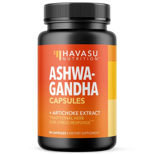 Ashwagandha Capsules with Artichoke Extract to Support Stress Response & Mood Support | 1000 mg Ashwagandha for Men and Women | Ashwagandha Herbal Supplement | 90 GMO-Free and Gluten Free Capsules