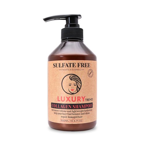 LUXURY TREND Collagen Hair Shampoo for Women - Salon-Grade Thickening & Growth, Professional Cleansing for Fuller, Healthier Locks, Sulfate-Free, 16.9 oz