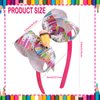 FULANSI Back to School Headband Big Bow Pencil Hair Bands Cute School Hair Accessories for Women Girls Pink Bows Hair Hoop Teachers Toddler Student Back To School Outfits Party Supplies