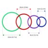 HRLORKC 32pcs Plastic Ring Toss Game Set Rings for Ring Toss for Kids Outdoor Games Plastic Carnival Rings Carnival Games for Carnival Party and Parent-Child Games (32 pcs)…