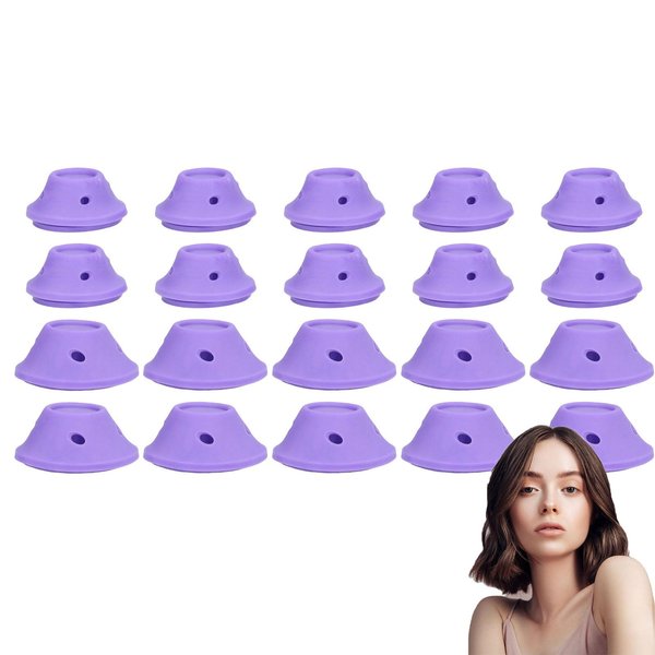 20pcs Heatless Hair Curler, Hair Curlers to Sleep in, Heatless Curlers, Hair Rollers Heatless Self Grip Roller Hair Dressing Curlers Hair Mushroom Shaped Hair Curlers Set