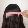 Acooruiteng 3 Pcs Wide Tooth Comb Durable Hair Comb Professional Curl Comb Anti-Static Detangling Comb Shower Comb Suitable for Curly Hair,Long Hair,Dry Hair,Wet Hair in all Types