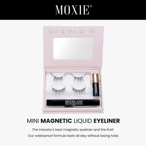 Magnetic Eyelashes with Magnetic Eyeliner Kit - Two Sets of Magnetic Lashes - Natural Fake Eyelash Kit - Premium Magnetic Eyelashes Reusable Magnetic Eyelashes - No Glue - Waterproof