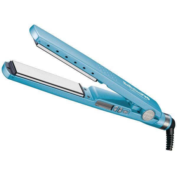 BaBylissPRO Nano Titanium Ionic Flat Iron Hair Straightener, 1/4" Hair Straightener Iron for Smooth, Shiny, Frizz- Free Hair and All Hair Types