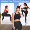 AIMILIA Butt Lifting Anti Cellulite Leggings High Waisted Yoga Pants Workout Tummy Control Sport Tights Black