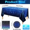 41 Pack Galaxy Party Supplies,RAIHOMKIT Outer Space Themed Birthday Party Decoration,Starry Night Supplies,Space Party Tableware Set,Starry Night Tablecloth Paper Plates Napkins for Boys Girls