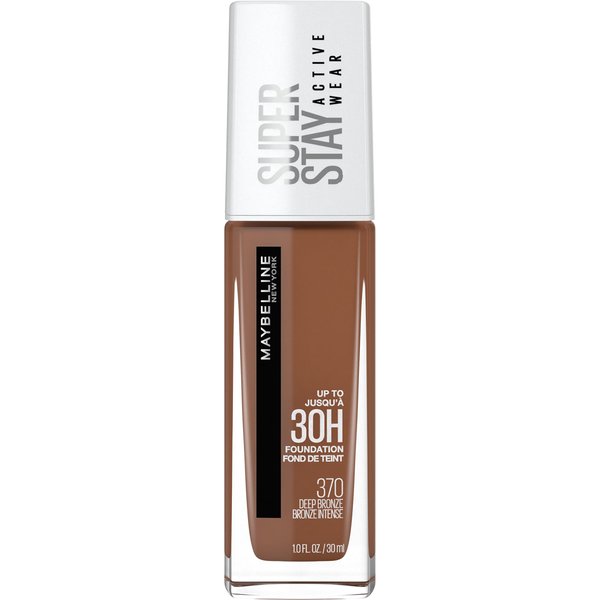 Maybelline Super Stay Full Coverage Liquid Foundation Active Wear Makeup, Up to 30Hr Wear, Transfer, Sweat & Water Resistant, Matte Finish, Deep Bronze, 1 Count