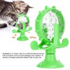 Pet Toy, Rotation Cat Puzzle Toy Food Leakage Pet Cat Leaking Toy Interactive Cat Toys Pet Toy, Ferris Wheel Food Dispensing Pet Slow Feeder Toy with Automatic 360° Turntable for Pet Trainer (Green)